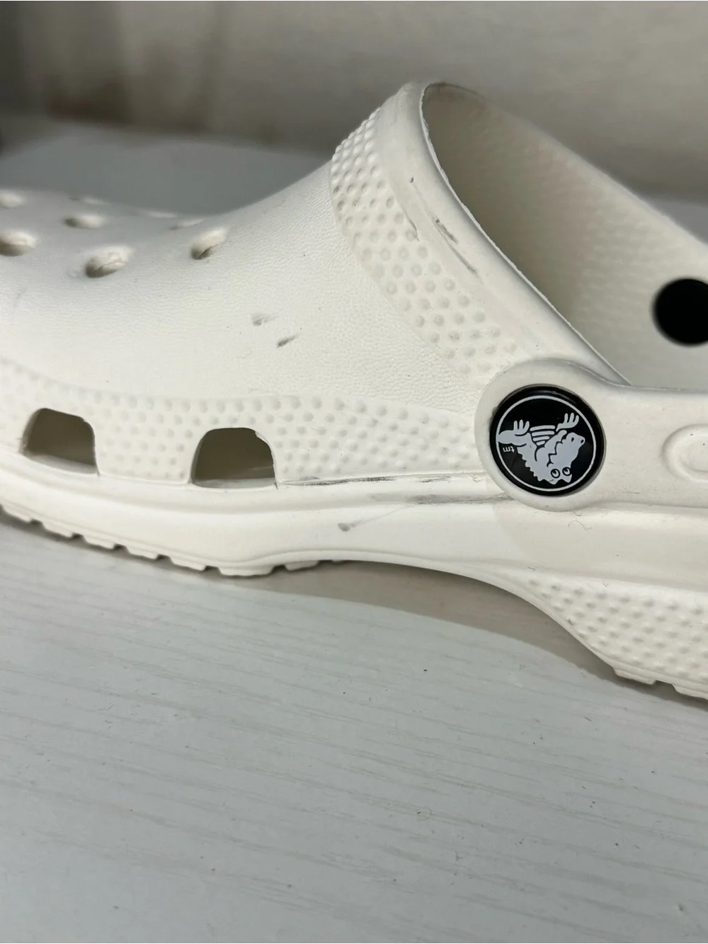 CROCS Kids White Classic Clogs
